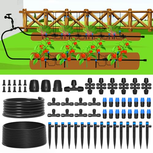 230FT Quick Connect Drip Irrigation System Kit