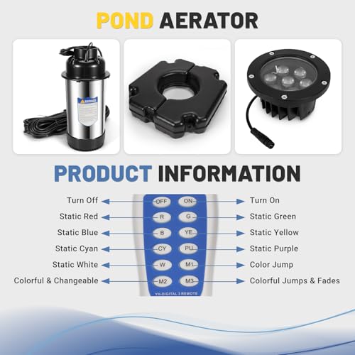 Pond Fountain Aerator with 4