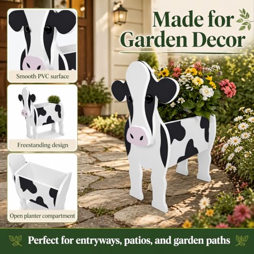 Small Cattle Dog Planter Plant Pots