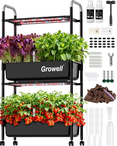 54 Pods Hydroponics Growing System Kit with Independent Water Pump