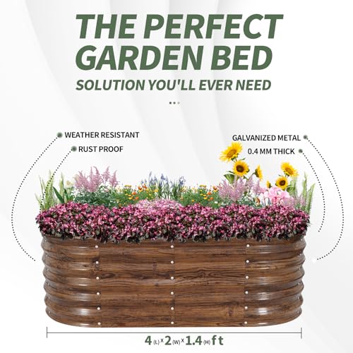 Galvanized Raised Garden Bed Outdoor