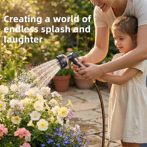 Heavy Duty Metal Garden Hose Sprayer with 8 Patterns &Thumb Control