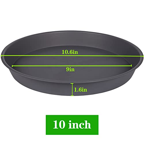 2 Pack of 10 inch Plant Saucer Gray (10" (2 pack) / Cement)