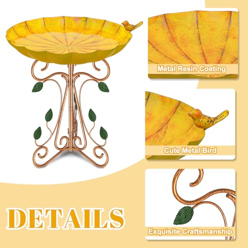 Vintage Metal Bird Bath for Outside