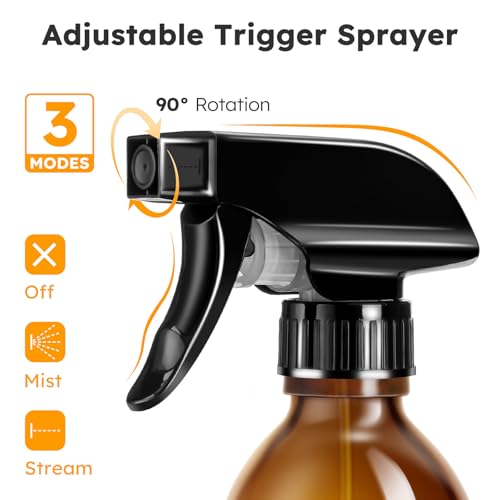 Glass Spray Bottles 8oz (2 Count)