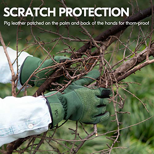 1 Pair Ladies' Synthetic Leather Gardening Gloves