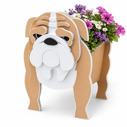 Small English Bulldog Planter Plant Pots