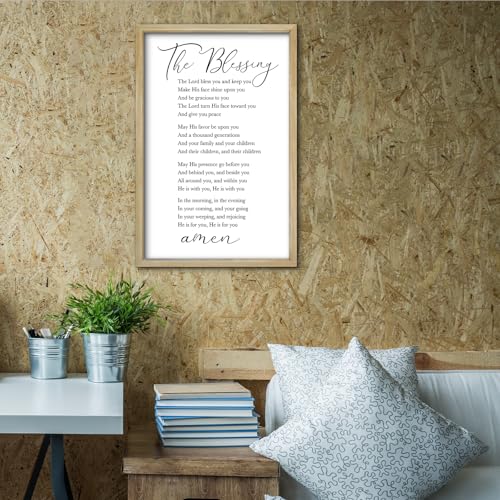 The Blessing Bible Verse Wall Art (16"L x 11"W / The Blessing (Wood))