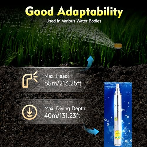 Stainless Steel Submersible Deep Well Solar Water Pump DC 24V 370W