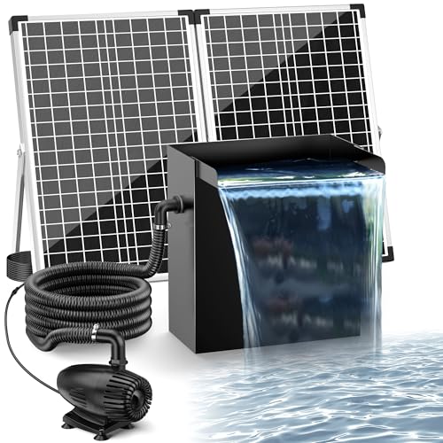 70W Solar Pond Waterfall Spillway Kit