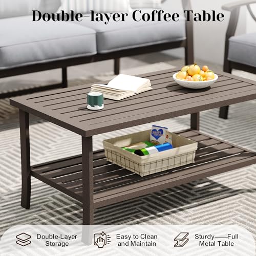 3 Seats Outdoor Patio Furniture Set
