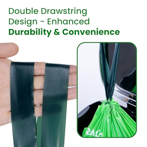 6 Gallon Compostable Trash Bags Drawstring (6 Gallon-35)
