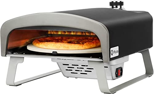 13" Propane Gas Pizza Oven with Automatic Rotating Stone