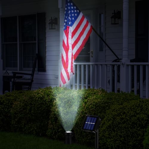 2 Sets Solar Spot Lights Outdoor 10.2ft Cable Landscape Lights Solar Spotlight Lawn Lights Solar Pond Lights Auto On (2 Count)