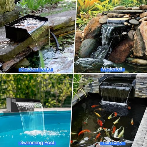 55W Solar Pond Waterfall with Fountain Pump
