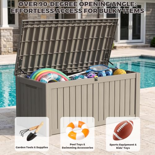 Outdoor Storage Box (Grey / 150 Gallon 3.0)