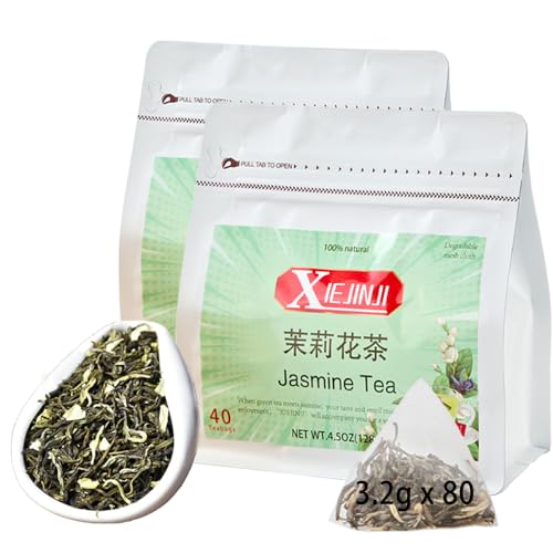 Jasmine Tea Premium Jasmine Green Teabags (40 Count (Pack of 2))