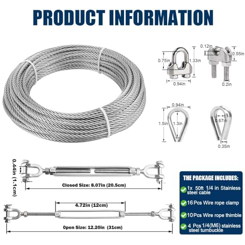 1 4 Wire Rope Kit