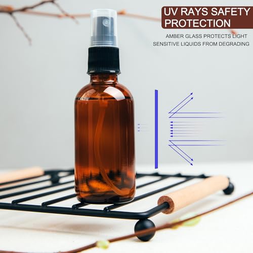 4 oz Amber Glass Spray Bottles