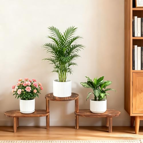 3 Tier Wooden Plant Stand Indoor