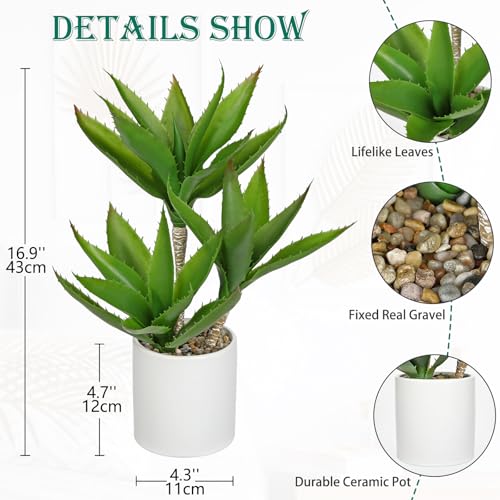Large Artificial Agave Plants Fake Three