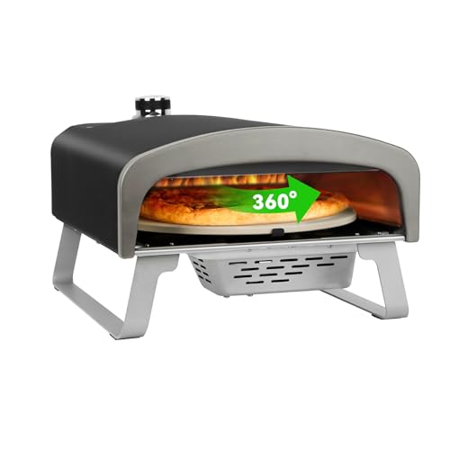13" Propane Gas Pizza Oven with Automatic Rotating Stone