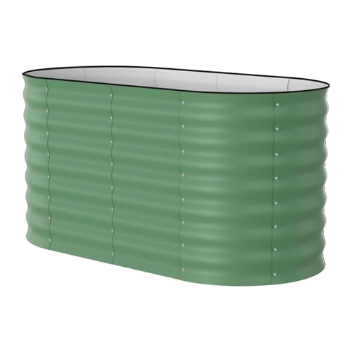 4x2x2ft Galvanized Raised Garden Bed