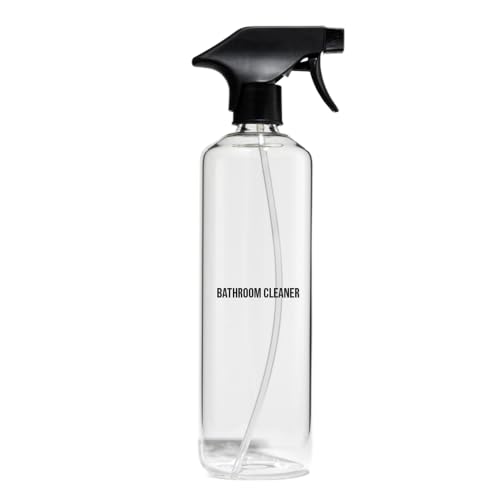 Empty Glass Spray Bottle for Bathroom Cleaner (24 Fl Oz)