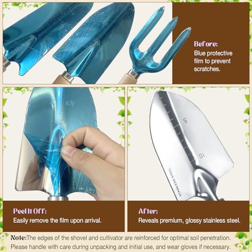 Gardening Tool Set with Tote Bag Heavy (9 Count)