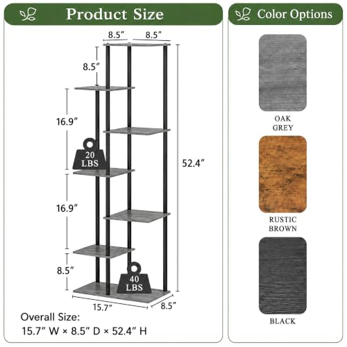 Corner Tall Plant Stand Indoor 7 Tier 8 Potted (8 Count)