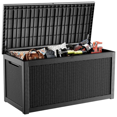 320 Gallon Resin Deck Box (Black / 320 Gallon)