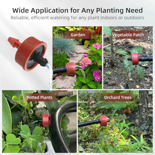 60PCS 1 GPH Pressure Compensating Drip Irrigation Spot Watering Drippers (60 Count)
