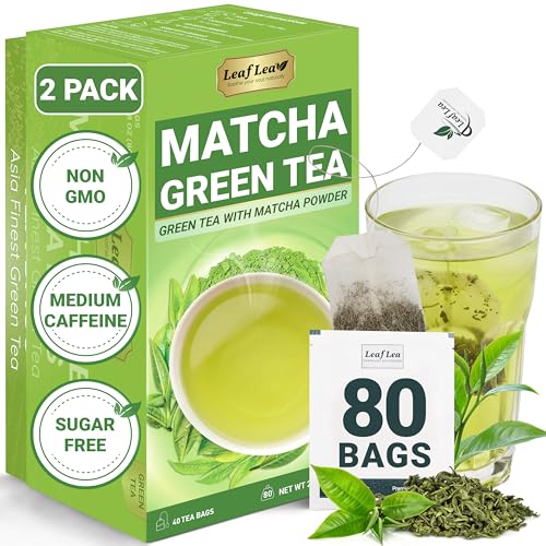 Matcha Green Tea Bags (80 Tea Bags (Pack of 2))
