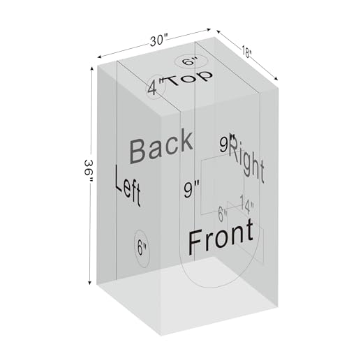 18"x30"x36" Grow Tent for Indoor Plants 600D Mylar Hydroponic Growing Tent