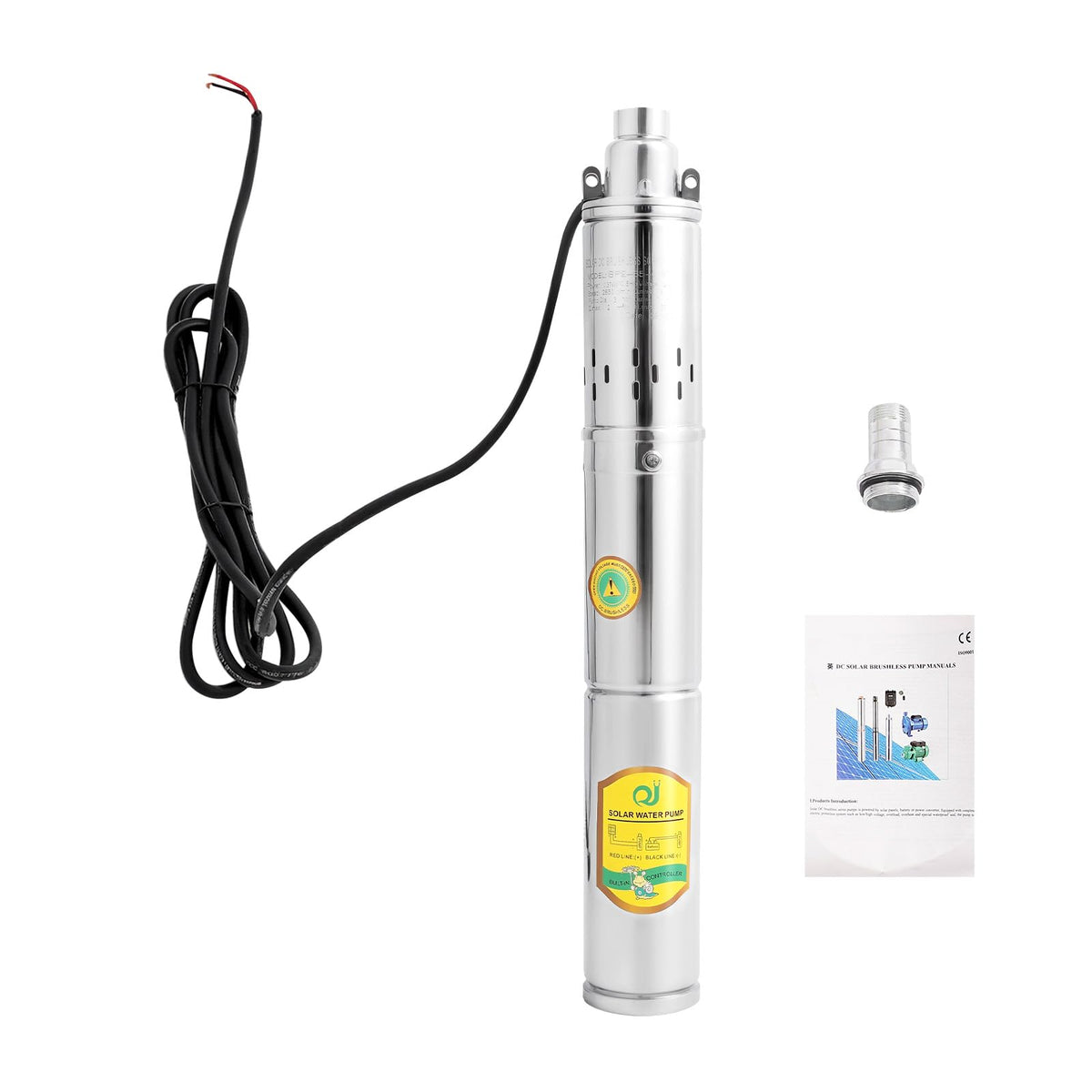Stainless Steel Submersible Deep Well Solar Water Pump DC 24V 370W
