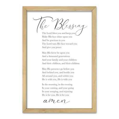 The Blessing Bible Verse Wall Art (16"L x 11"W / The Blessing (Wood))