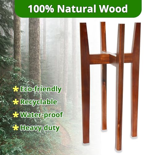 24" Tall Wood Plant Stand Indoor