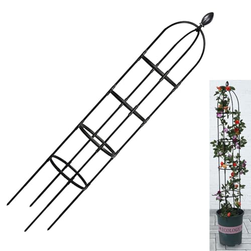 Garden Obelisk Trellis (Black / Φ31.7cm-H175cm)