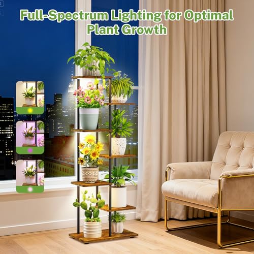 Plant Stand Indoor with Grow Lights