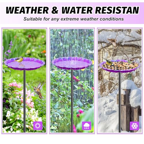 2PCS Hummingbird Bird Bath for Outside (2 Count)