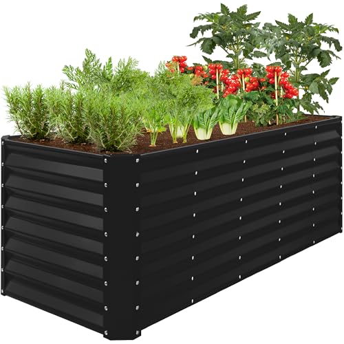 8x2x2ft Raised Outdoor Metal Garden Bed
