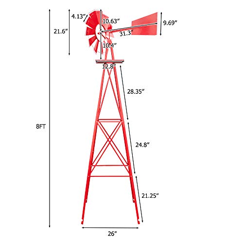 Garden Windmill for Yard Decor
