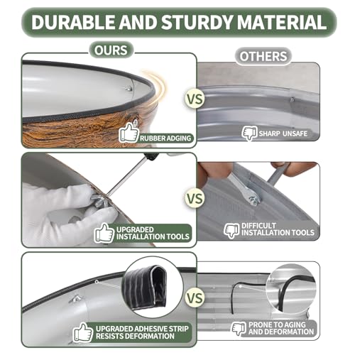 Galvanized Raised Garden Bed Outdoor (2 Count)