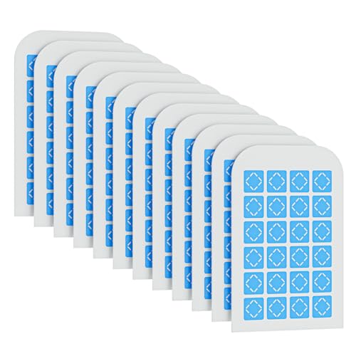 12 Pack Magnetism Glue Cards TIENBE Indoor Plug (White / 12 Glue Cards)