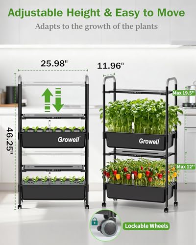 54 Pods Hydroponics Growing System Kit with Independent Water Pump