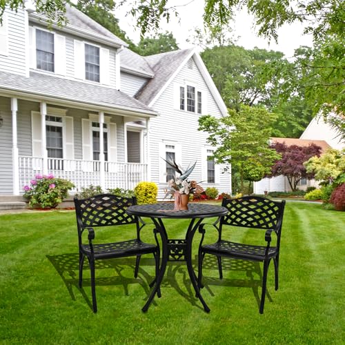 30.31" Outdoor Table and Chairs (3 Count)