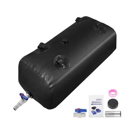 110L 29 Gal Water Storage Bladder Large Capacity Foldable (110 L/29 Gal / Black)