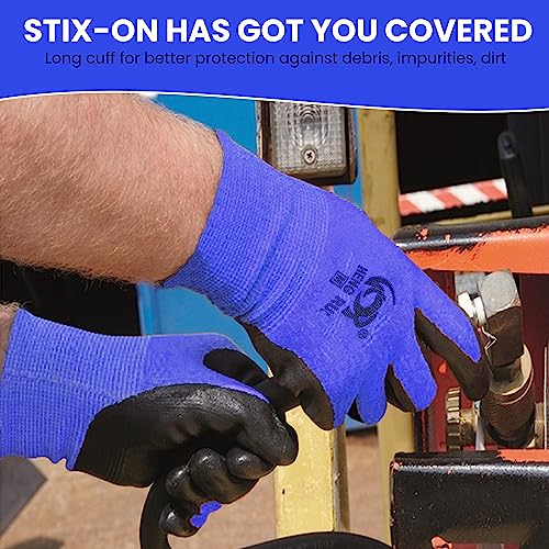 10 Pairs Blue Medium Work Gloves (10 Count)