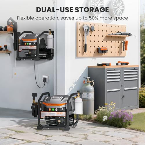 Crossfalls Wall Mounted Pressure Washer Ultra with 50FT Hose (50ft)