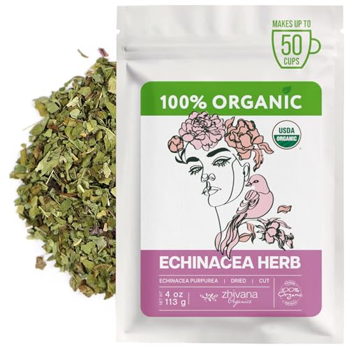 Organic Echinacea Herb Loose Leaf (4 Ounce)